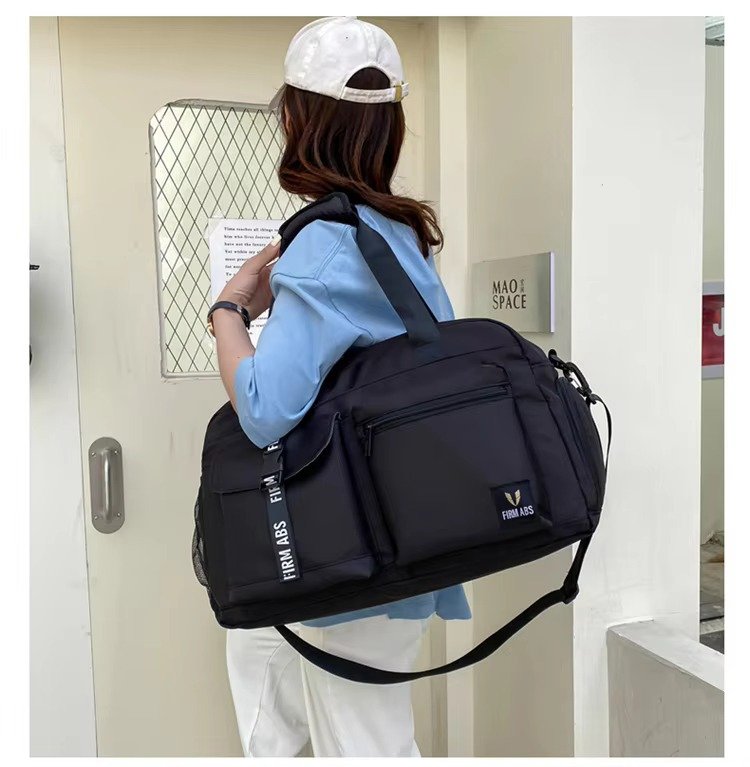 Custom Logo Oxford Sports Duffel Bag – Waterproof Gym Fitness Bag with Shoe Compartment product detail