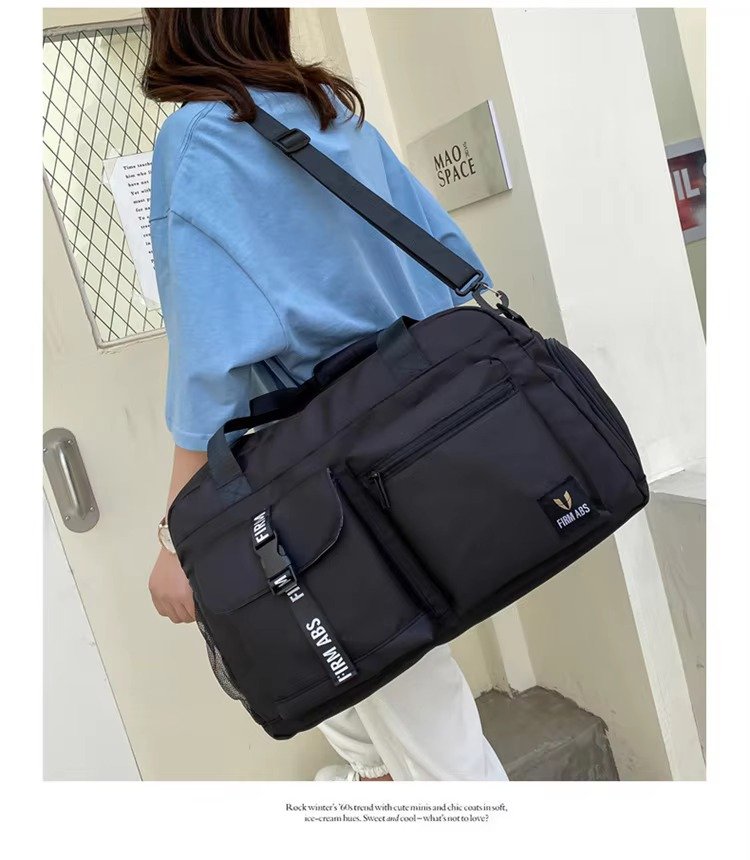 Custom Logo Oxford Sports Duffel Bag – Waterproof Gym Fitness Bag with Shoe Compartment product detail