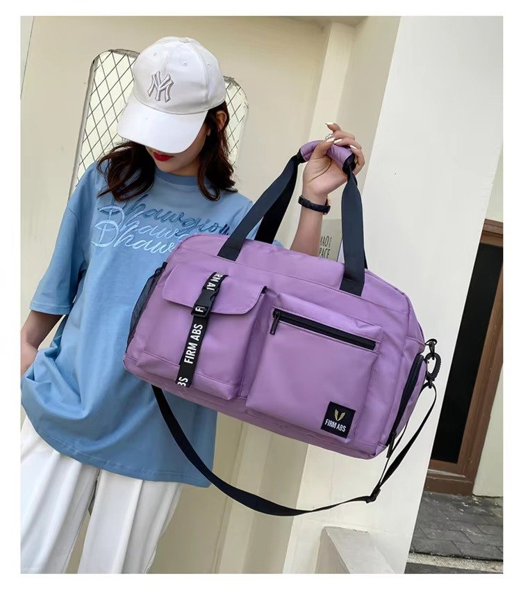 Custom Logo Oxford Sports Duffel Bag – Waterproof Gym Fitness Bag with Shoe Compartment product detail