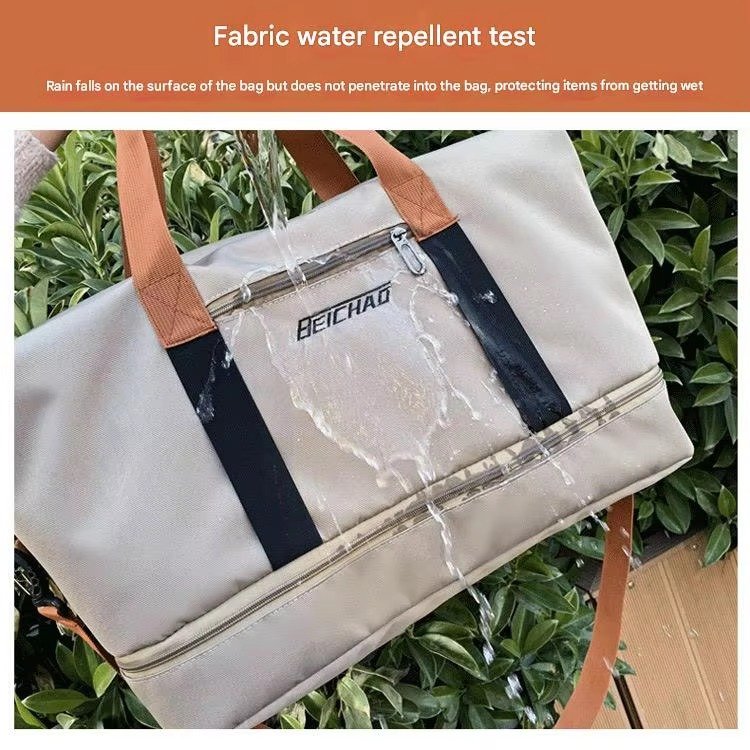 Custom Logo Waterproof Oxford Duffel Bag 30-40L with Shoe Compartment – Unisex Gym & Travel Bag product detail