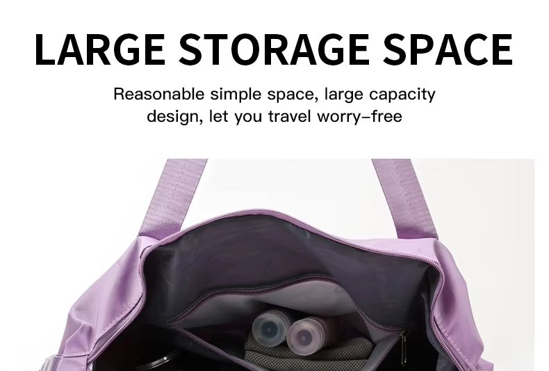 Large Capacity Waterproof Foldable Travel Duffel Sports Gym Tote Bag Folding Fitness Expansion Handbag Luggage - product detail