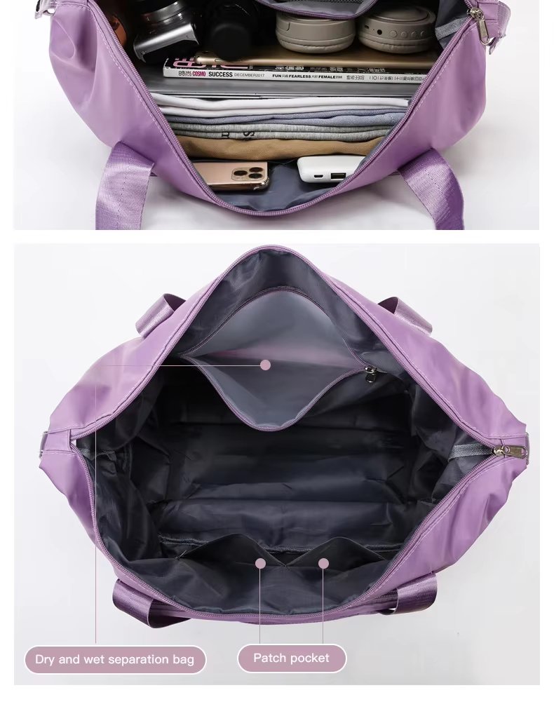 Large Capacity Waterproof Foldable Travel Duffel Sports Gym Tote Bag Folding Fitness Expansion Handbag Luggage - product detail