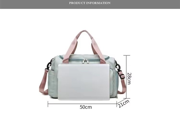 Sport Tote Shoulder Gym Training Bag Oxford Waterproof Duffle Travel Bag Carry On Weekender Bag with Shoes Compartment detail image