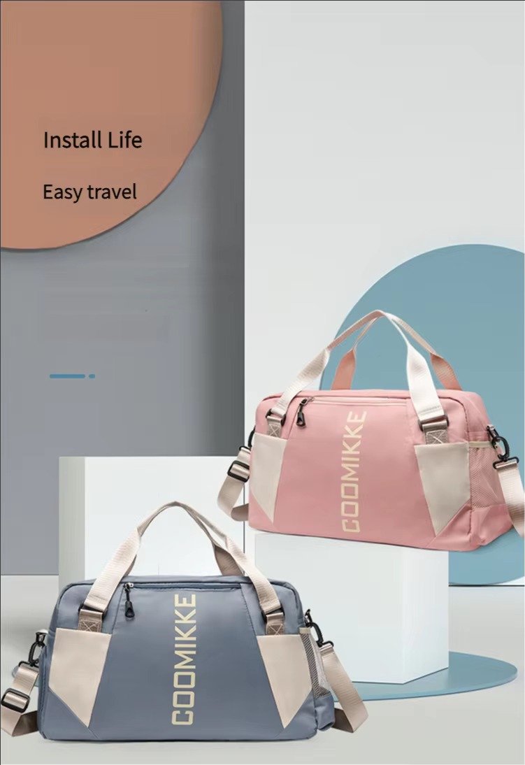 Large Waterproof Training Sports Fitness Gym Bag with Shoes Compartment Single Shoulder Duffel Travel Bag Handbag detail image