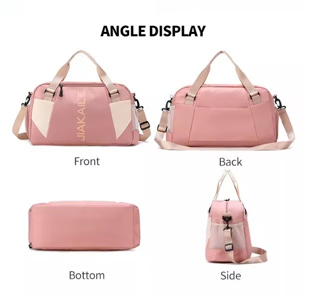 Large Waterproof Training Sports Fitness Gym Bag with Shoes Compartment Single Shoulder Duffel Travel Bag Handbag detail image