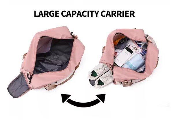 Large Waterproof Training Sports Fitness Gym Bag with Shoes Compartment Single Shoulder Duffel Travel Bag Handbag detail image