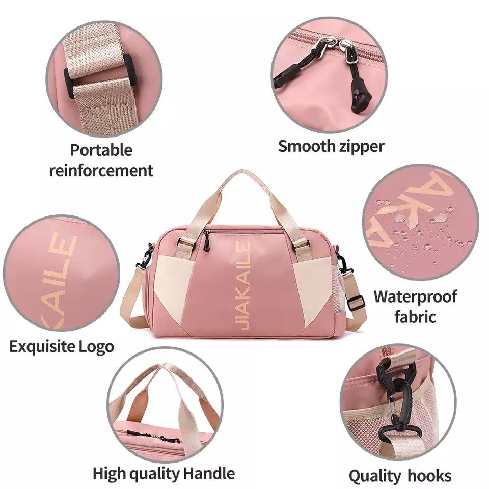 Large Waterproof Training Sports Fitness Gym Bag with Shoes Compartment Single Shoulder Duffel Travel Bag Handbag detail image