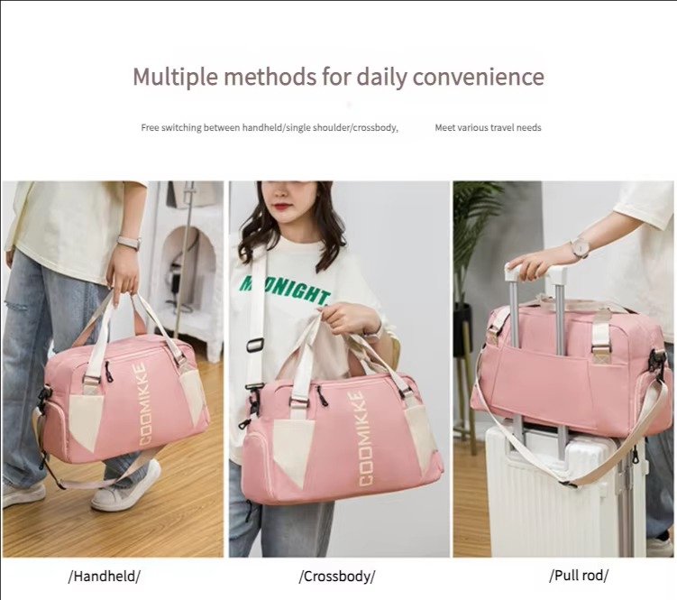 Large Waterproof Training Sports Fitness Gym Bag with Shoes Compartment Single Shoulder Duffel Travel Bag Handbag detail image