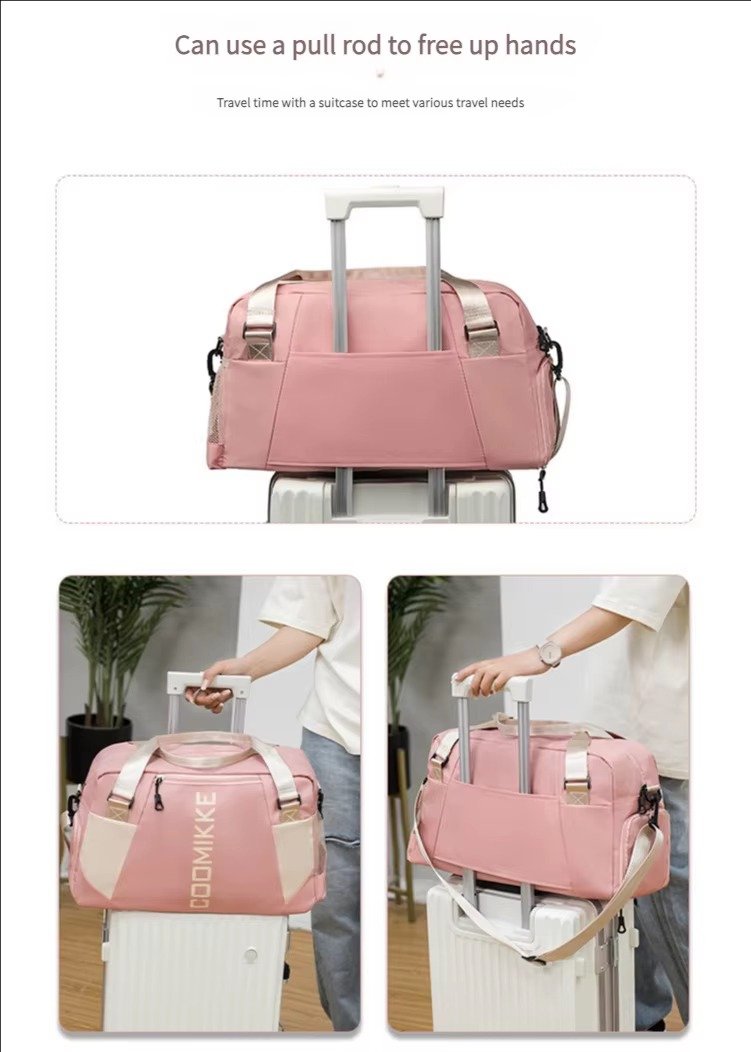 Large Waterproof Training Sports Fitness Gym Bag with Shoes Compartment Single Shoulder Duffel Travel Bag Handbag detail image