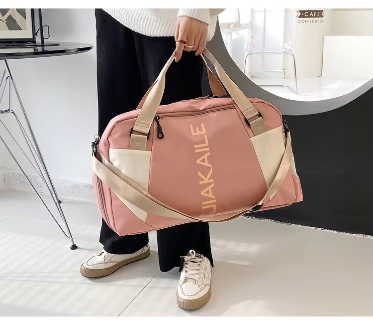 Large Waterproof Training Sports Fitness Gym Bag with Shoes Compartment Single Shoulder Duffel Travel Bag Handbag detail image