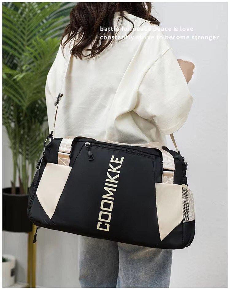 Large Waterproof Training Sports Fitness Gym Bag with Shoes Compartment Single Shoulder Duffel Travel Bag Handbag detail image