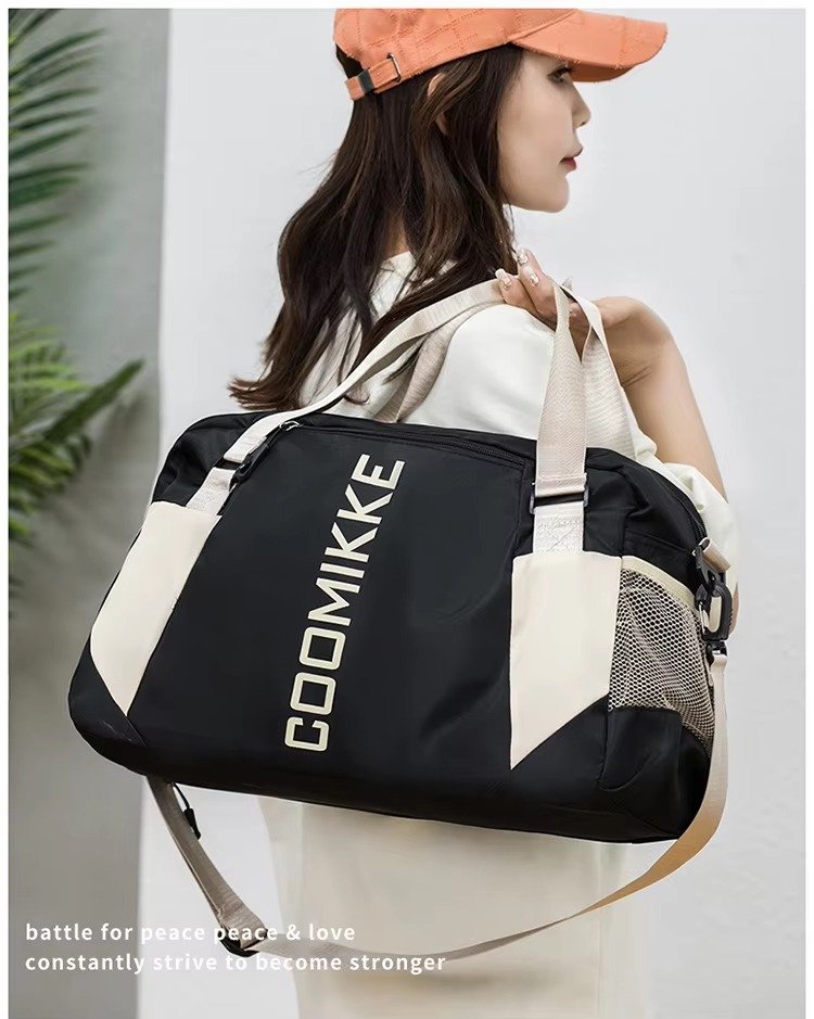 Large Waterproof Training Sports Fitness Gym Bag with Shoes Compartment Single Shoulder Duffel Travel Bag Handbag detail image