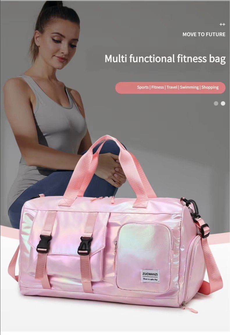 Large Capacity Dry Wet Separation Gym Sport Travel Bag Outdoor Travelling Duffel Tote Bag with Shoes Compartment detail image