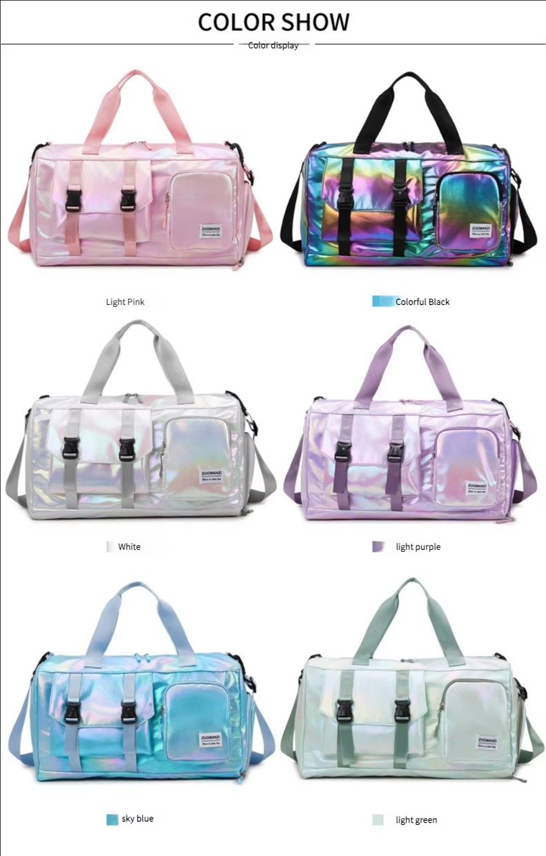 Large Capacity Dry Wet Separation Gym Sport Travel Bag Outdoor Travelling Duffel Tote Bag with Shoes Compartment detail image