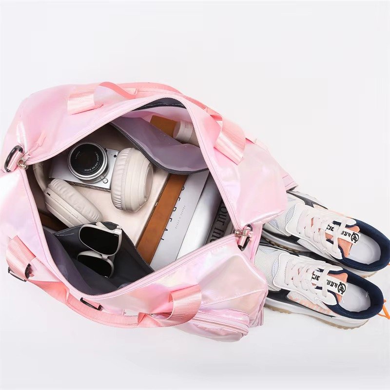 Large Capacity Dry Wet Separation Gym Sport Travel Bag Outdoor Travelling Duffel Tote Bag with Shoes Compartment detail image