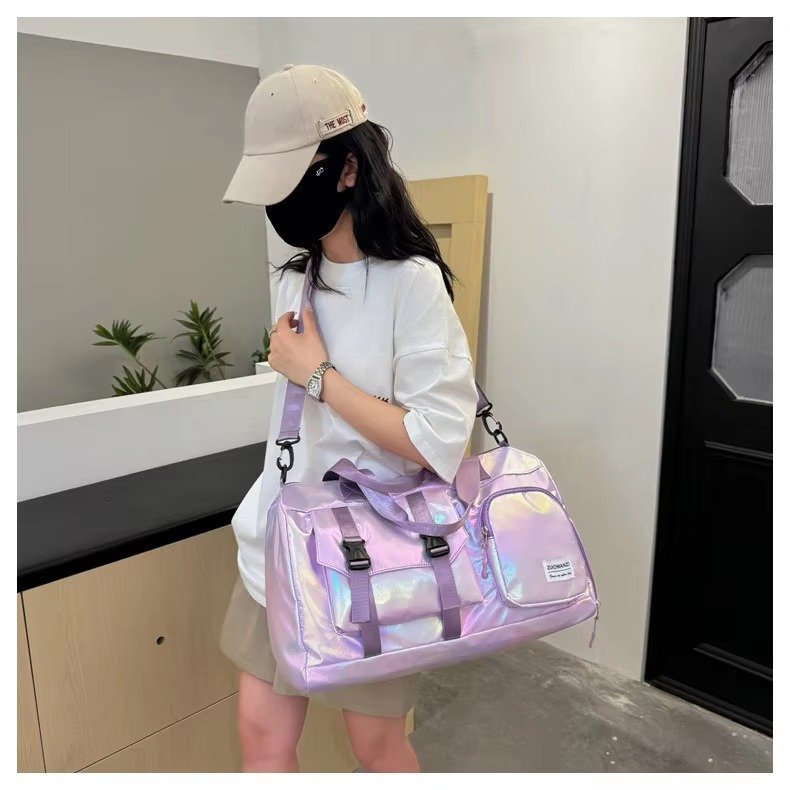 Large Capacity Dry Wet Separation Gym Sport Travel Bag Outdoor Travelling Duffel Tote Bag with Shoes Compartment detail image
