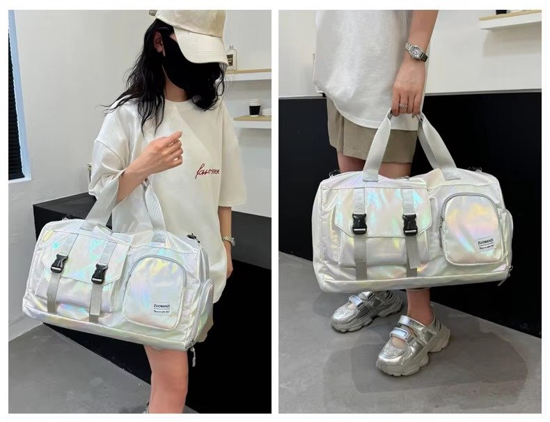 Large Capacity Dry Wet Separation Gym Sport Travel Bag Outdoor Travelling Duffel Tote Bag with Shoes Compartment detail image