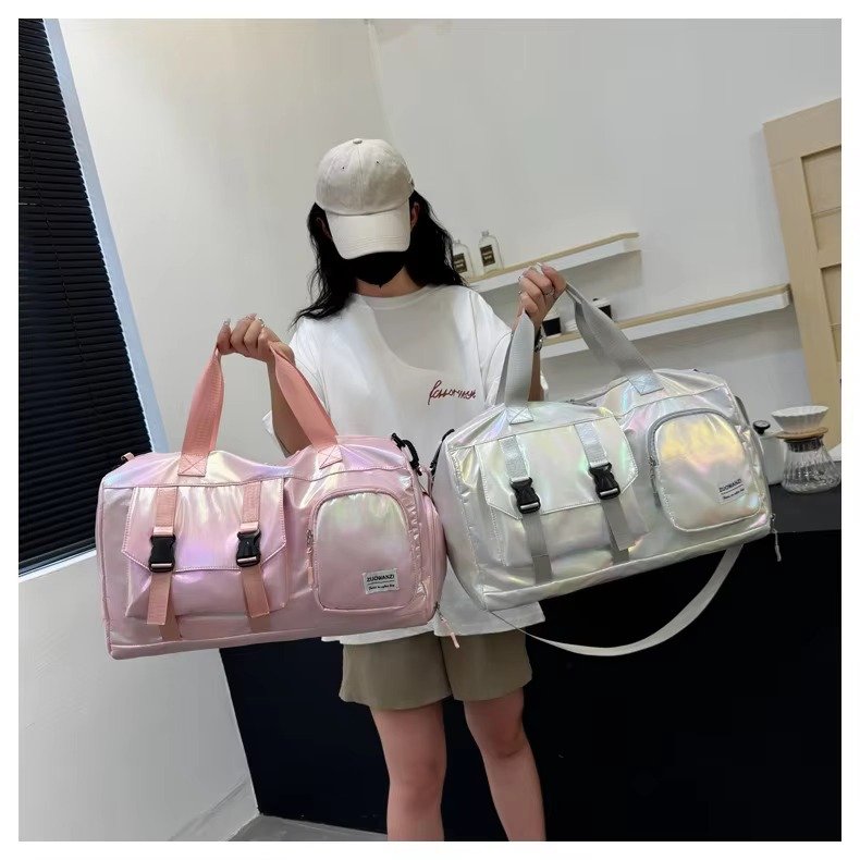 Large Capacity Dry Wet Separation Gym Sport Travel Bag Outdoor Travelling Duffel Tote Bag with Shoes Compartment detail image