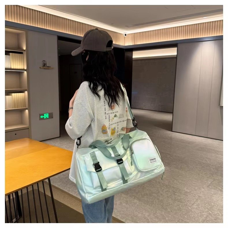 Large Capacity Dry Wet Separation Gym Sport Travel Bag Outdoor Travelling Duffel Tote Bag with Shoes Compartment detail image
