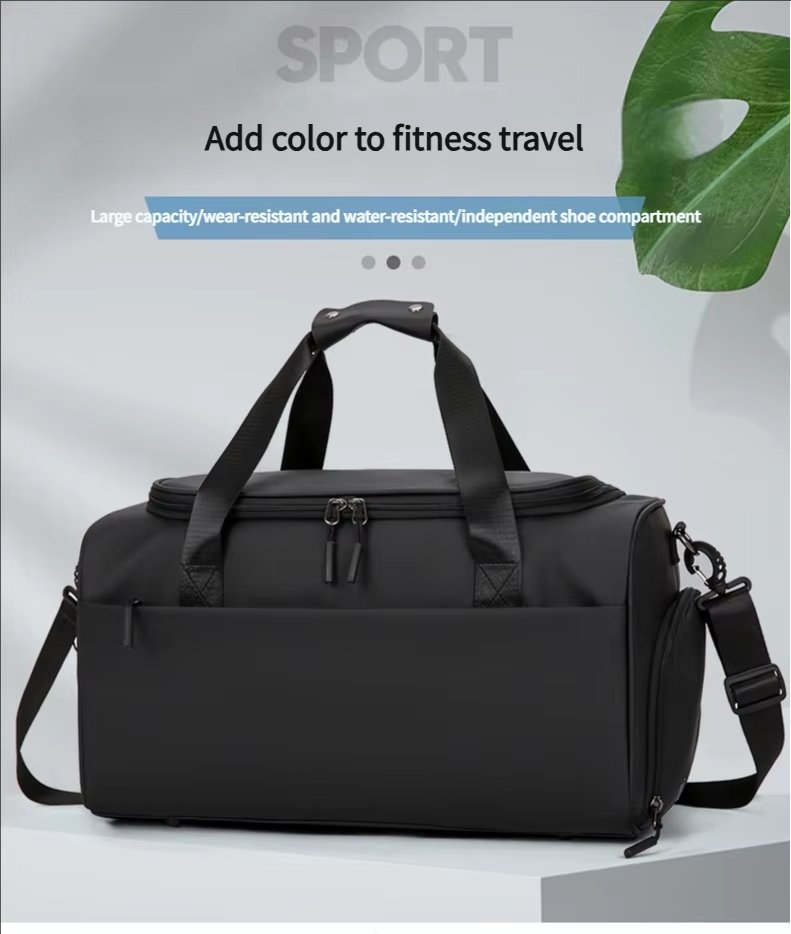 Water-Resistant Shoe Compartment Oxford Weekend Travel Duffel Bag product detail