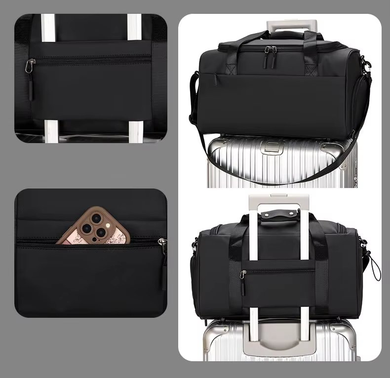 Water-Resistant Shoe Compartment Oxford Weekend Travel Duffel Bag product detail