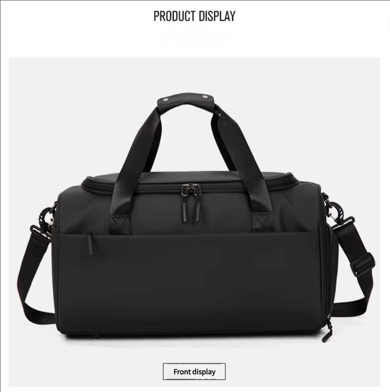 Water-Resistant Shoe Compartment Oxford Weekend Travel Duffel Bag product detail