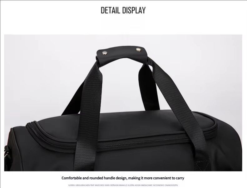 Water-Resistant Shoe Compartment Oxford Weekend Travel Duffel Bag product detail