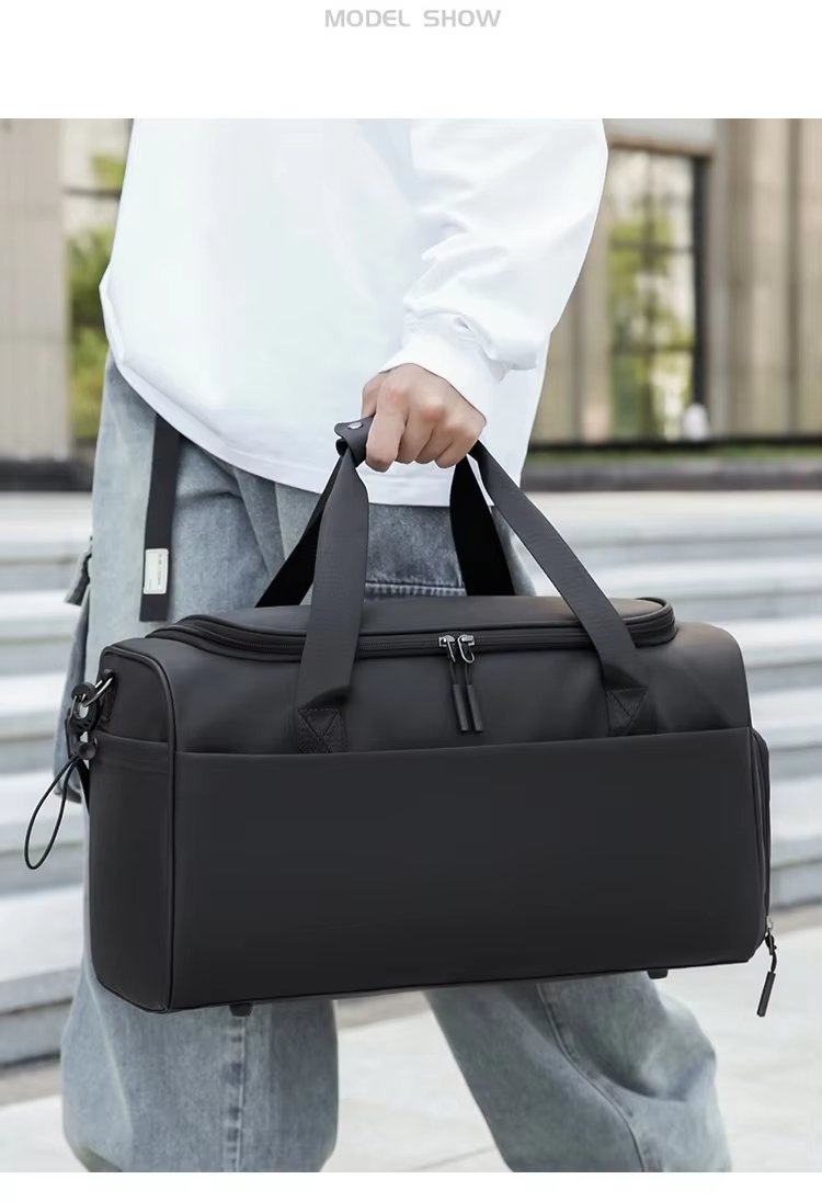 Water-Resistant Shoe Compartment Oxford Weekend Travel Duffel Bag product detail