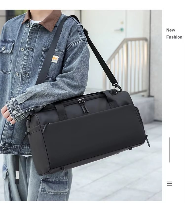 Water-Resistant Shoe Compartment Oxford Weekend Travel Duffel Bag product detail