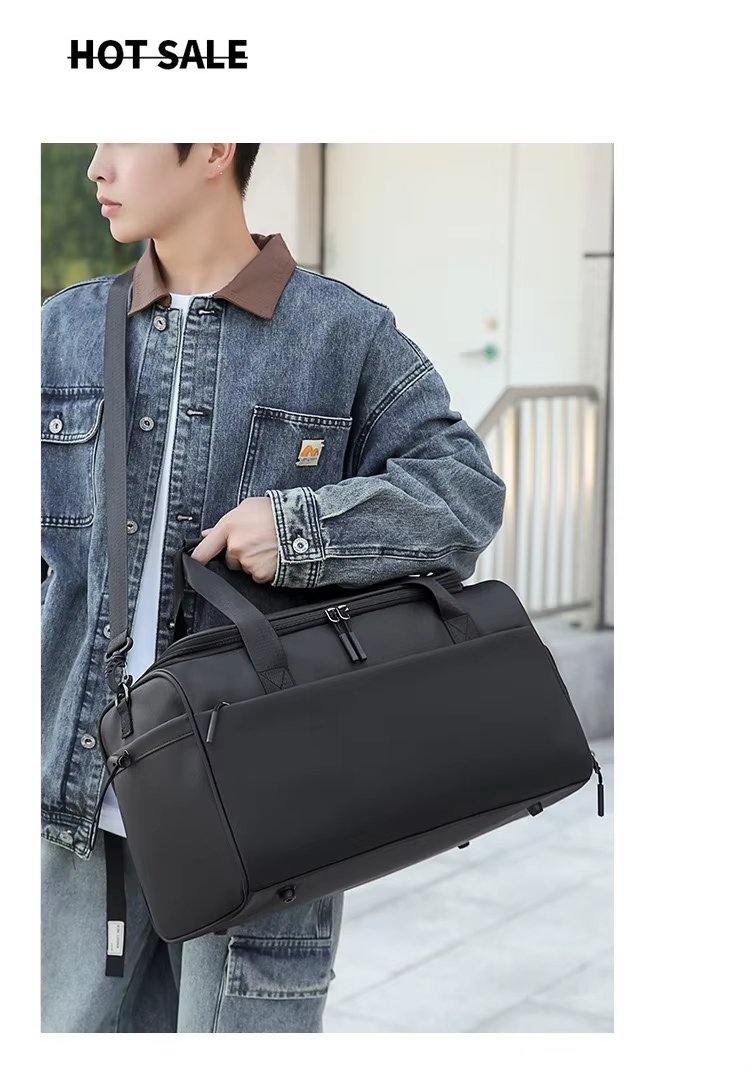 Water-Resistant Shoe Compartment Oxford Weekend Travel Duffel Bag product detail