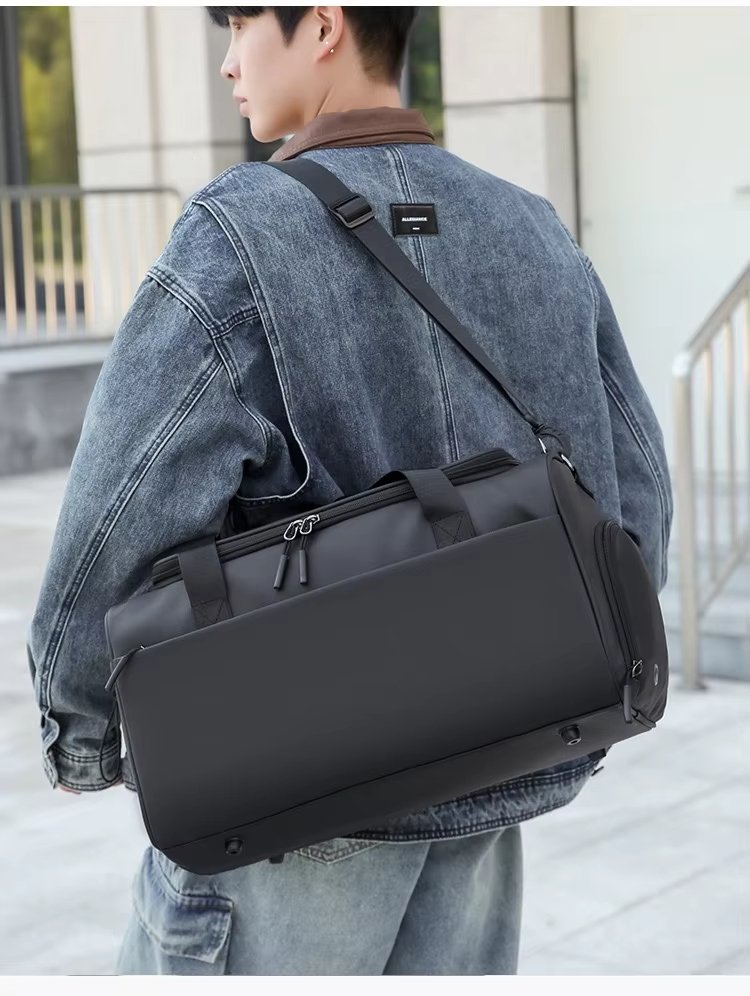 Water-Resistant Shoe Compartment Oxford Weekend Travel Duffel Bag product detail