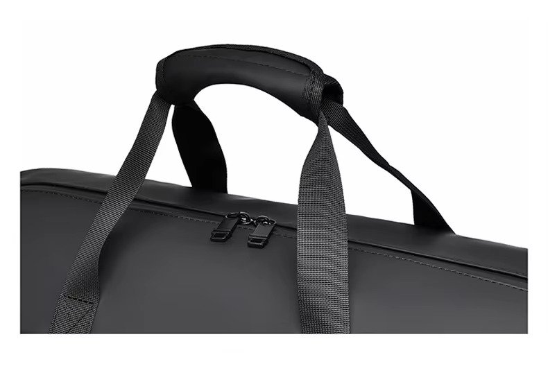 Unisex Custom Logo Large Capacity PU Leather Travel Duffle Bag Waterproof Dry Wet Separation Gym Bag with Shoes Compartment product detail