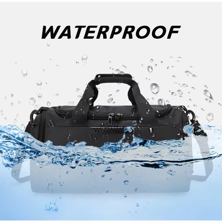 Waterproof Shoe Compartment Oxford Weekend Travel Large Capacity Duffel Bag product detail