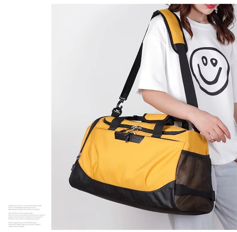 Waterproof Shoe Compartment Oxford Weekend Travel Large Capacity Duffel Bag product detail