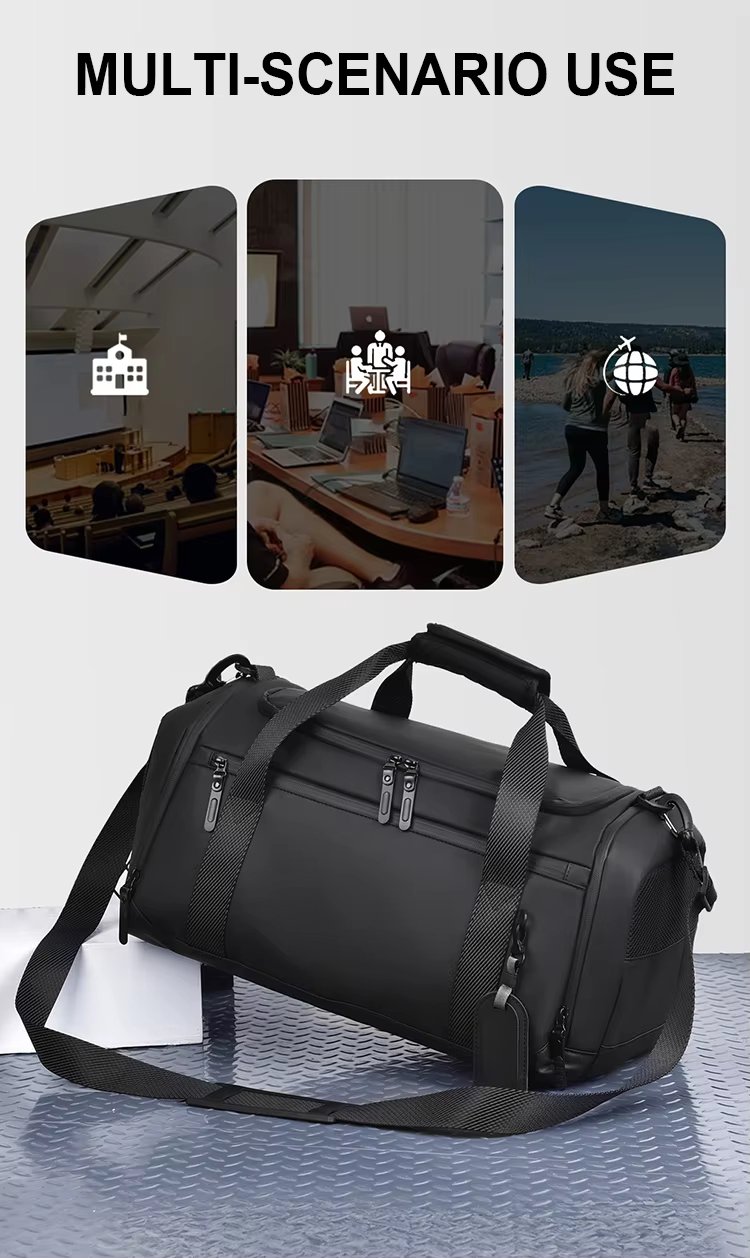 Waterproof Shoe Compartment Oxford Business Travel Duffel Bag product detail