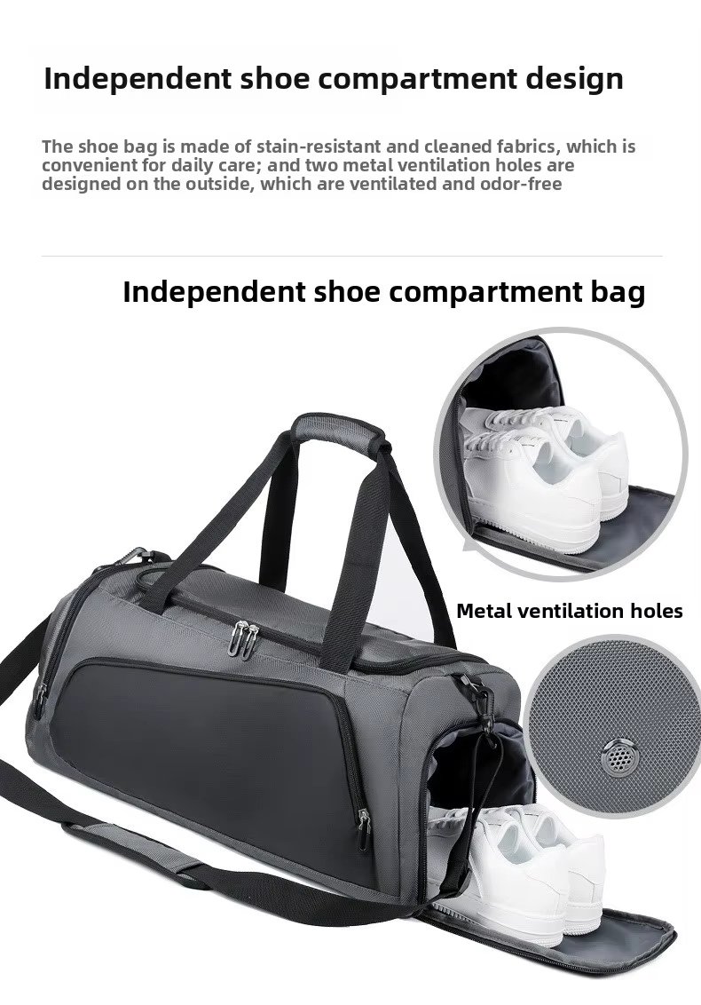 Waterproof Shoe Compartment Oxford Business Travel Duffel Bag product detail