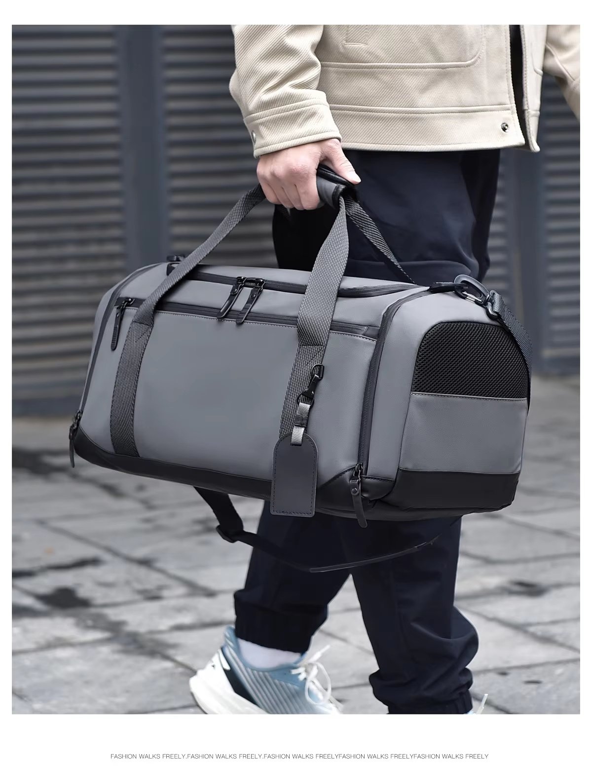 Waterproof Shoe Compartment Oxford Business Travel Duffel Bag product detail