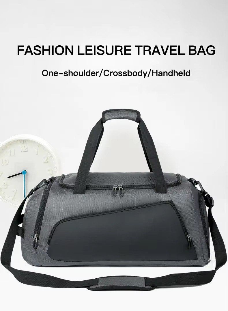 Wholesale Customizable Dry Wet Separation Gym Duffle Bag with Shoe Compartment Large Capacity Weekend Travel Bag for Men Women product detail