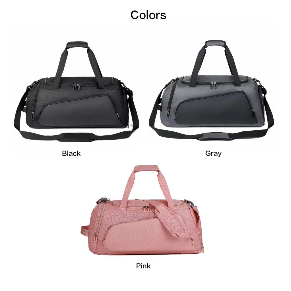 Wholesale Customizable Dry Wet Separation Gym Duffle Bag with Shoe Compartment Large Capacity Weekend Travel Bag for Men Women product detail