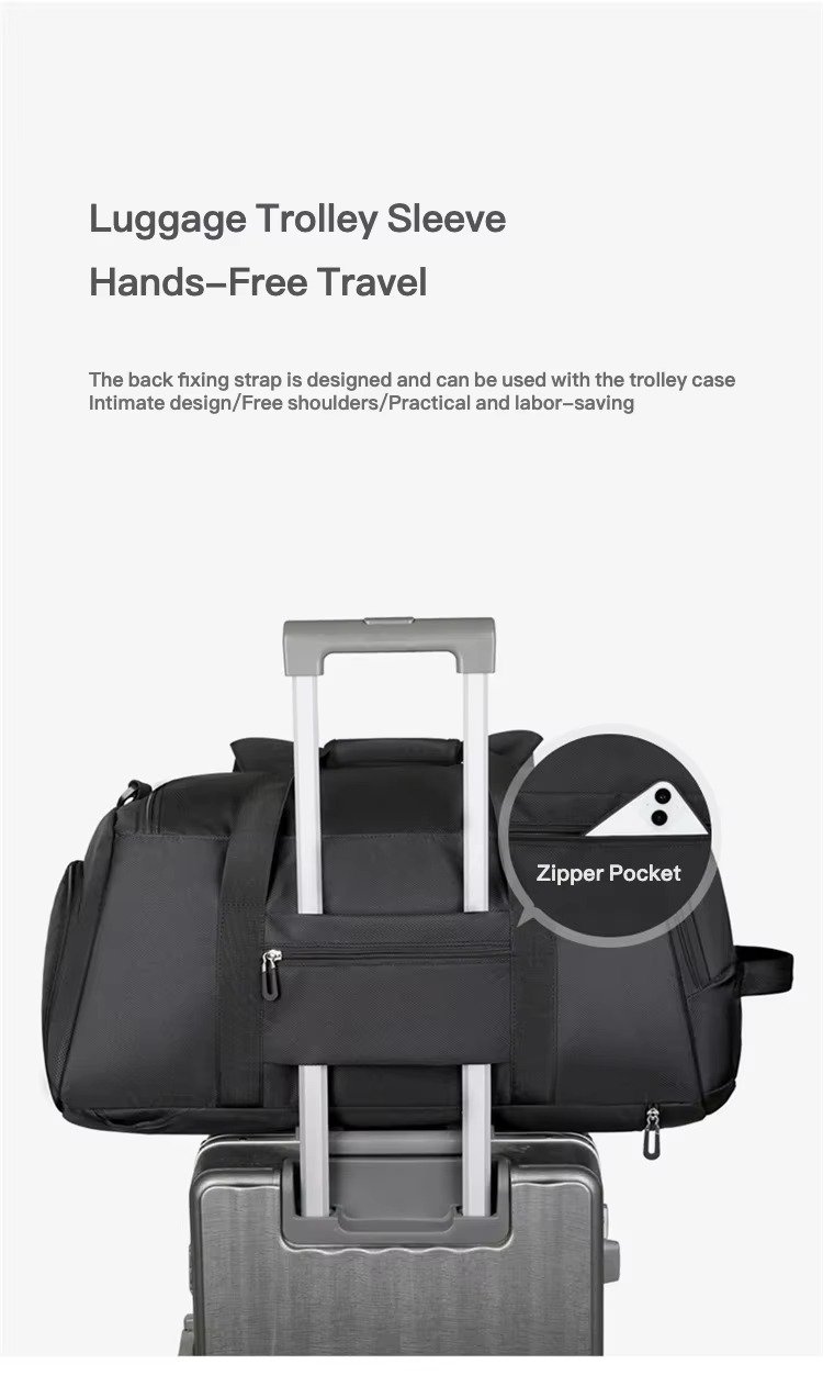 Wholesale Customizable Dry Wet Separation Gym Duffle Bag with Shoe Compartment Large Capacity Weekend Travel Bag for Men Women product detail