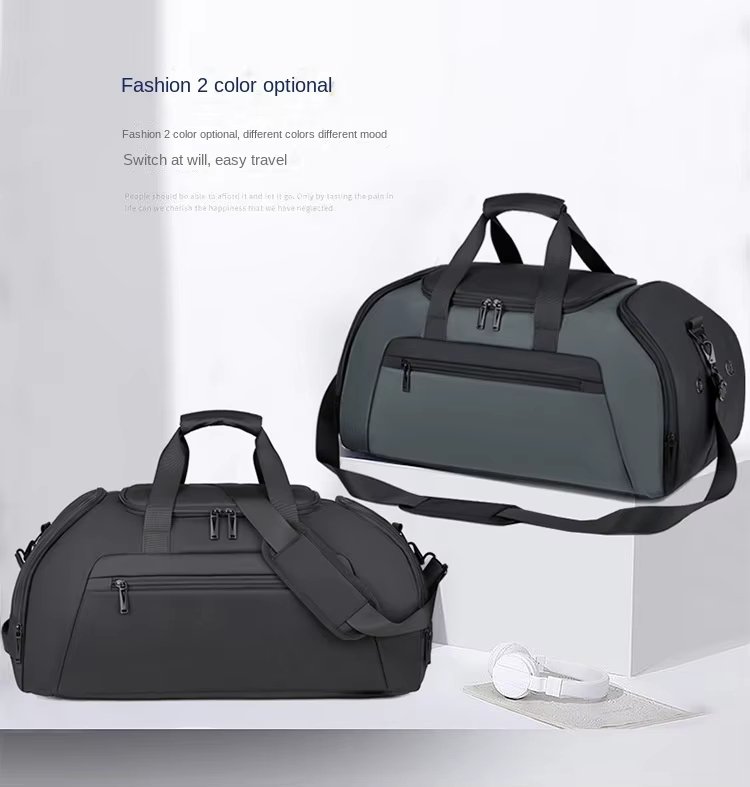 Waterproof Large Capacity Shoe Compartment Weekender Overnight Gym Duffel Backpack - product detail