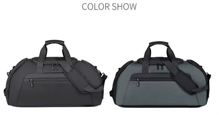 Waterproof Large Capacity Shoe Compartment Weekender Overnight Gym Duffel Backpack - product detail