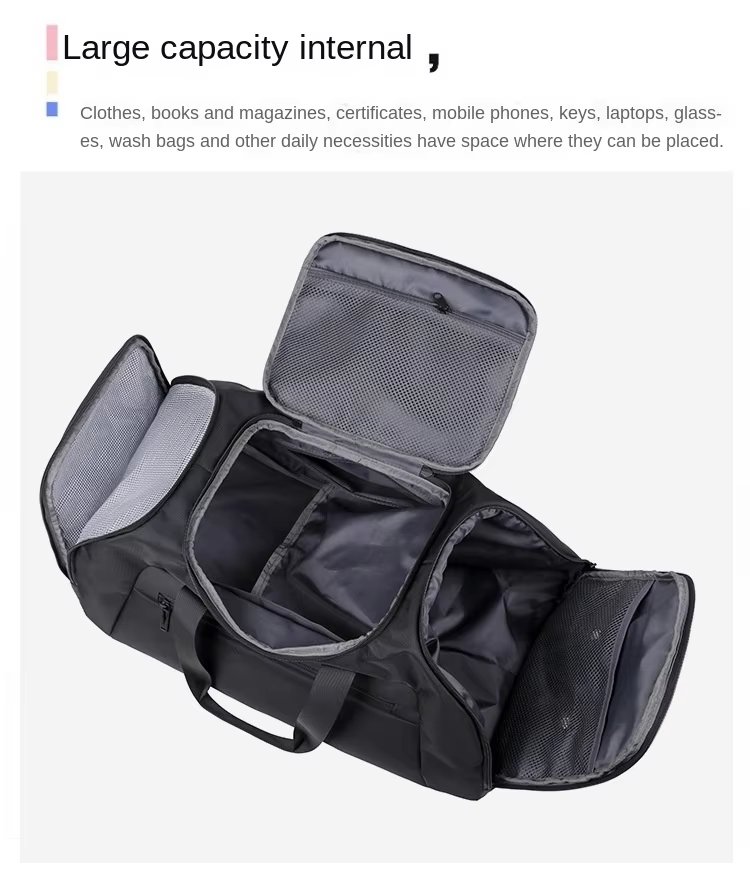 Waterproof Large Capacity Shoe Compartment Weekender Overnight Gym Duffel Backpack - product detail