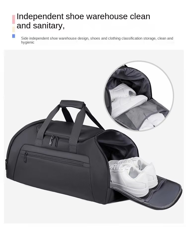 Waterproof Large Capacity Shoe Compartment Weekender Overnight Gym Duffel Backpack - product detail