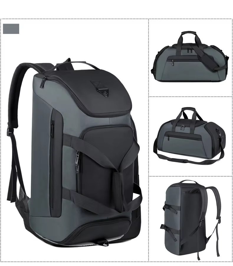 Waterproof Large Capacity Shoe Compartment Weekender Overnight Gym Duffel Backpack - product detail