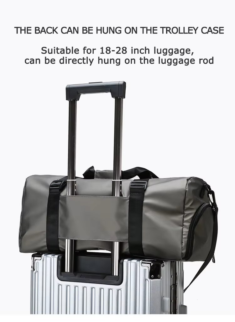 Waterproof Shoe Compartment Oxford Weekend Travel Lightweight Duffel Bag product detail