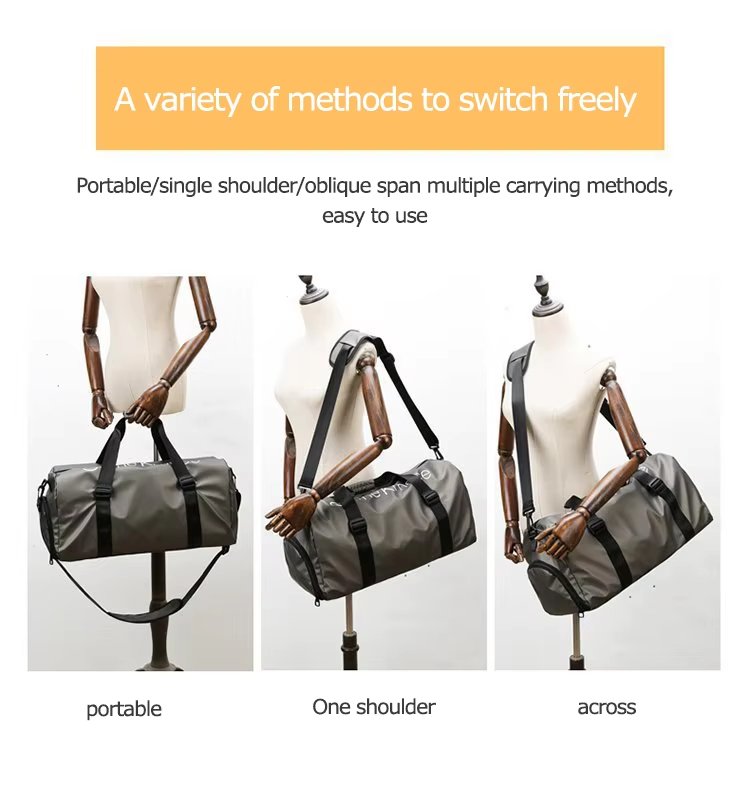 Waterproof Shoe Compartment Oxford Weekend Travel Lightweight Duffel Bag product detail