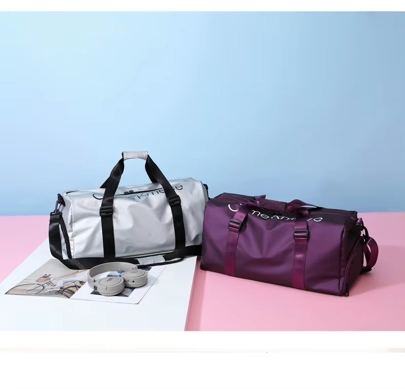 Waterproof Shoe Compartment Oxford Weekend Travel Lightweight Duffel Bag product detail