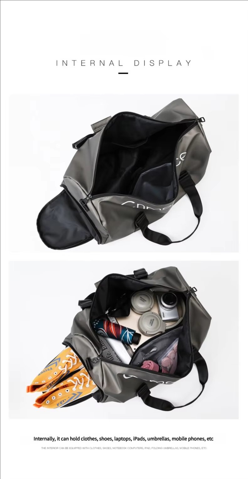 Waterproof Shoe Compartment Oxford Weekend Travel Lightweight Duffel Bag product detail