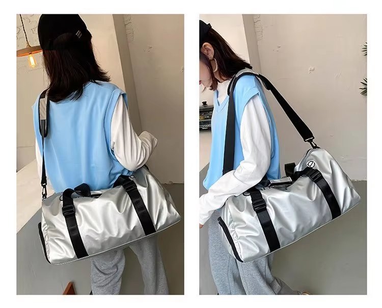 Waterproof Shoe Compartment Oxford Weekend Travel Lightweight Duffel Bag product detail